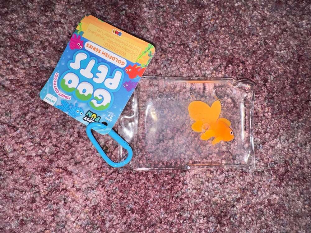 RMS Crazy Fun Goo Pets Series 1 Goldfish Fidget Keychain